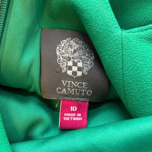 FINAL! Vince Camuto Emerald Green Sleeveless Midi Dress - Picture 7 of 8